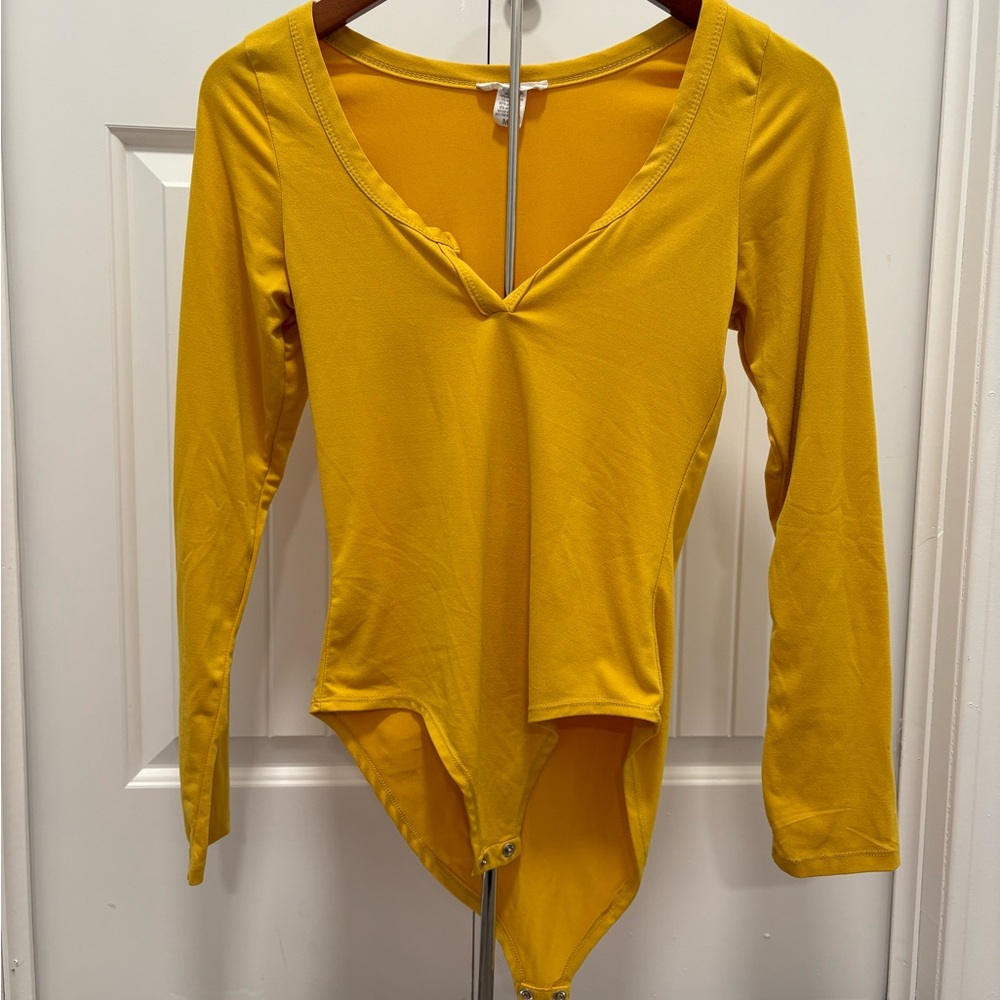 Yellow Long Sleeve Bodysuit